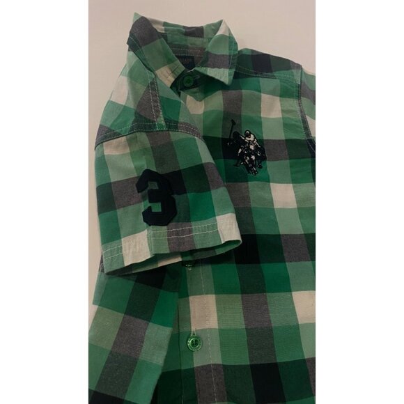 Ralph Lauren Green Plaid & Blue Polo Shirt, Big Logo, Toddlers Boys 3T, Lot - Picture 6 of 9